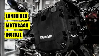 lonerider motorcycle panniers install