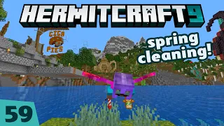 HermitCraft 9 ep 59: Spring cleaning at worldspawn and beyond!