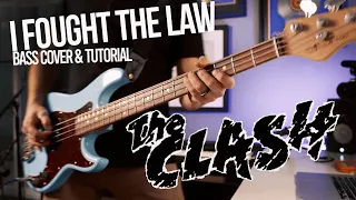 I Fought The Law - The Clash - Bass Lesson + Playthrough