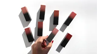 8 Shades of Huda Beauty Power Bullet Matte Lipsticks Swatch｜Hand，Arm&Lip swatches