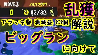 【サーモンランNW / 乱獲】アラマキ砦 満潮昼83個納品の動画を解説してみた【乱獲初～中級者向け】