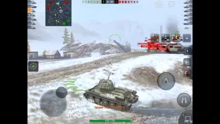 WOT blitz отличная взводная игра на Т-34-85 Rudy