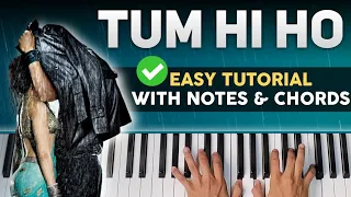 Tum Hi Ho - Aashiqui 2 - Full Piano tutorial step by step  with notes & Chords - PIX Series - Hindi