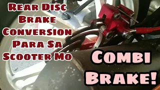 Rear Disc Brake Conversion For Scooters | Combi Brake | Ngarod TV