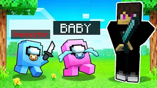 BABY AMONG US A MINECRAFTBAN *VIGYÁZZ IMPOSTOR*