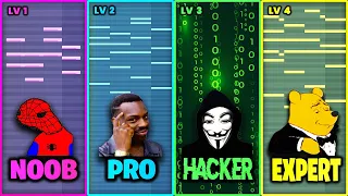 4 Levels Of Chords - NOOB vs PRO vs HACKER vs EXPERT