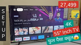 फुल पैसा वसूल 55" 4k Google TV for only 27,499 Rs... | Best 4k UHD HDR TV on Budget 2024 🔥😱