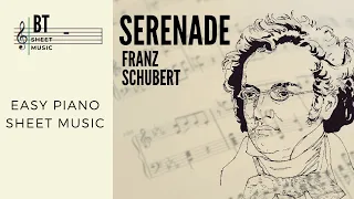 SERENADE - Schubert - Easy Piano Sheet Music