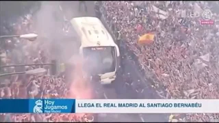 WELCOME TO HELL !!!! REAL MADRID FANS ARE CRAZY!!! Before match vs PSG 14.02.2018!