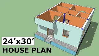 24x30 House Plans Design || 720 Sq. Ft. Home Plan Design ||