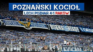 Lech Poznan Supporters going crazy during Polish League match against Rakow Czestochowa (28.09.2023)
