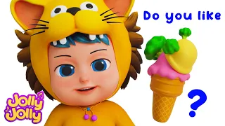 🥦🍧🍦Do you like broccoli ice cream? + MORE - Ice cream song | Jolly Jolly Kids Songs & Nursery Rhy