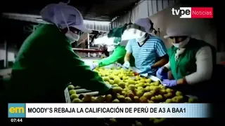 Moody’s rebaja la calificación crediticia de Perú de A3 a Baa1