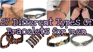 27 Different Types Of Bracelets for men with name।।TG Chic।।