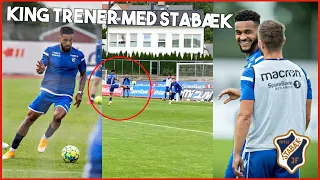 HER TRENER JOSHUA KING MED STABÆK