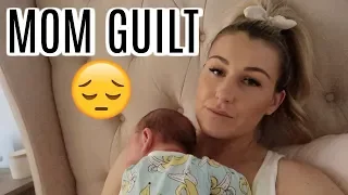 HAVING MOM GUILT | DAY IN THE LIFE WITH A NEWBORN | Tara Henderson