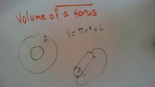 How to find the volume of a torus