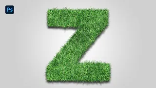 Grass Text Effect in Photoshop - Quick Photoshop Tutorial