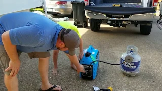 PG2200BiS Generator running camper A/C on Propane