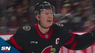 Brady Tkachuk ANGRY As Nico Hischier Puts Puck Into Empty Net After Buzzer