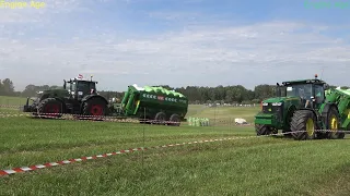 John Deere 8320R vs Fendt 933 vario Tractor show , Tractor trailer pulling 2022