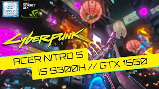 Cyberpunk 2077 on Acer Nitro 5 Test// Geforce GTX 1650 | Intel Core i5-9300H // "Play It Safe" Quest