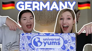 TASTING GERMAN SNACKS 😋 | Universal Yums | Super Yum Box | October 2023 | Germany