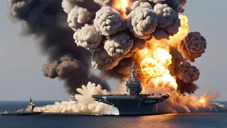 Today a Russian aircraft carrier carrying nuclear munitions exploded in Ukraine