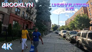 BROOKLYN LINDEN AND FLATBUSH WALKING TOUR [4K] NYC USA (09 19, 23)!!!