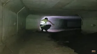 Massive underground Storm Drain System, Walking Inside