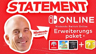 Nintendos NEUES Statement zum ERWEITERUNGSPAKET von Switch Online - MEHR Content & Spiele kommen
