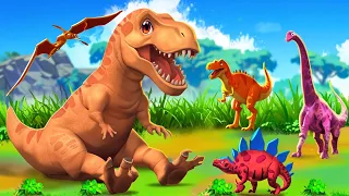 Laugh Out Loud with Super Sand Trex and the Giant Pterosaur | Jurassic Zoo Adventure Cartoons