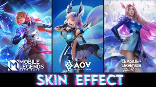 Guinevere vs Liliana vs Ahri : Skins Effect l MLBB, AOV, LOLWR