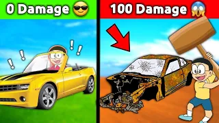 Nobita Destroyed All Cars 😱 || Funny Game 😂