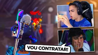 FREITAS IMPRESSIONOU NOBRU E FOI CONTRATADO AO VIVO!? - free fire