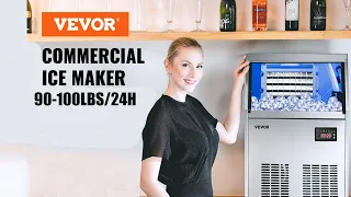 VEVOR Built-in Commercial Ice Maker Stainless Steel Restaurant Ice Cube Machine