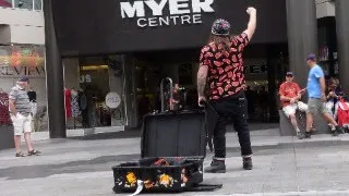 The Worlds Best Street Magic Show On  A Hard Day!!- day 59