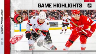 Senators @ Red Wings 4/1 | NHL Highlights 2022