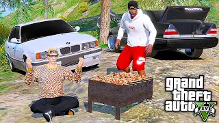 ГОПНИКИ ПОЕХАЛИ НА ШАШЛЫКИ НА BMW E34 И КАБАНЕ - РЕАЛЬНЫЕ ПАЦАНЫ В GTA 5 ⚡ ГАРВИН