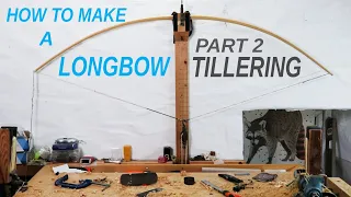 How to tiller a bow, making an English Longbow Victorian triple laminate part 2