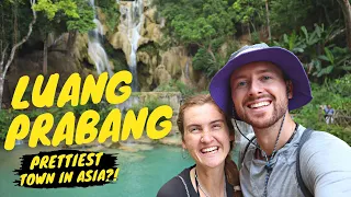 PRETTIEST TOWN IN ASIA | LUANG PRABANG LAOS | Monk Ceremony, Kuang Si Waterfall & Best Asian Market