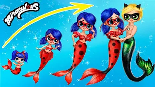 Ladybug Mermaid Growing Up! 31 DIYs for LOL OMG