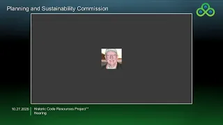 Planning and Sustainability Commission 10-27-2020
