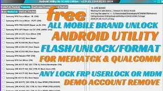 Android Utility Tool New Update 2024/2023 | Samsung FRP Bypass 2024 | Android 14-13 Fix ADB Enable