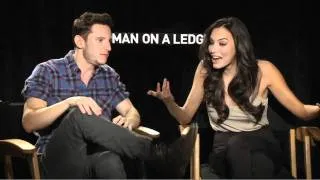 Jamie Bell & Genesis Rodriguez talk Man On A Ledge - JoBlo.com