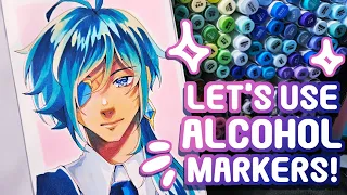 Let's Make and Alcohol Marker Drawing! | Real Time Process
