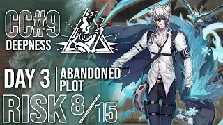 CC#9 Deepness Day 3 Abandoned Plot | RISK 8 & MAX RISK | Arknights