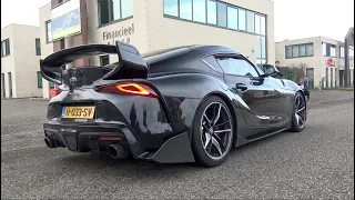 440hp Toyota GR Supra MK5 with Decat Fi Exhaust - LOUD Revs, Pops and Bangs, Accelerations!!