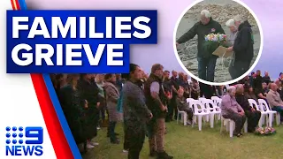 Grieving families return to White Island for first time since volcano eruption | 9 News Australia
