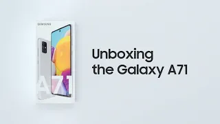 Unboxing the Galaxy A71 | Samsung